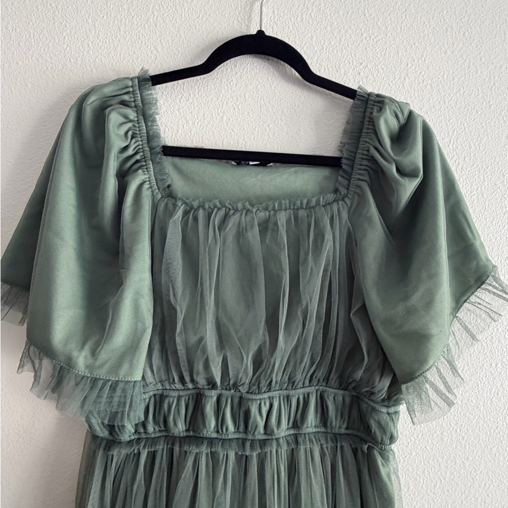 Polagram (Baltic Born) Spring Green Layered Maxi Dress - Picture 3 of 10